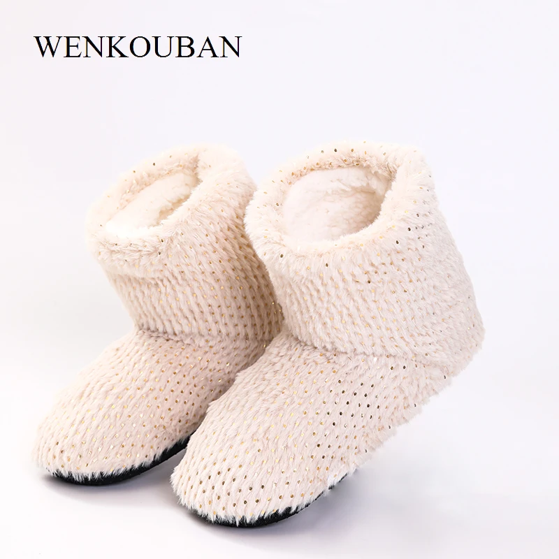 Женские тапочки Зимние меховые шлепанцы для женщин Домашние Модные шикарные