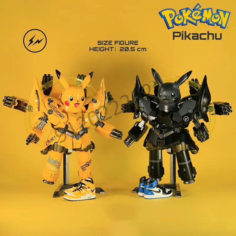 

Новинка, Bandai, Покемон, аниме, Пикачу, мобильный костюм, сборка Gundam, кавайная модель робота, украшение для сборки, подарок на Рождество, игрушк...