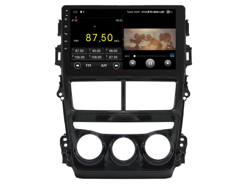 AVGOTOP Android 10 Bluetooth GPS автомобильный радиоприемник DVD-плеер для TOYOTA VIOS 2018 (версия с