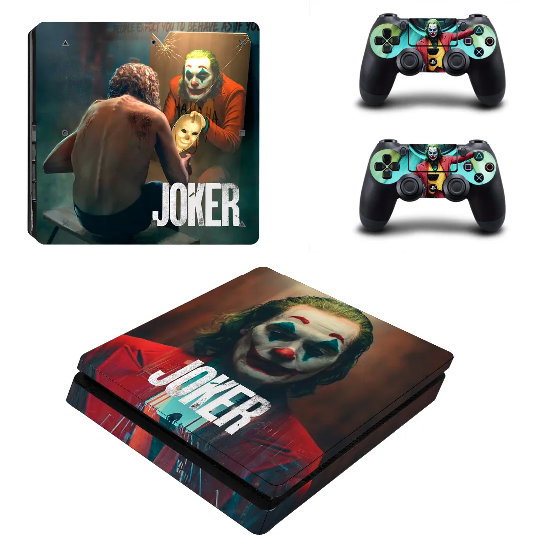 DC Джокер PS4 Slim sticker s Play station 4 наклейки для кожи наклейки для playstation 4 PS4 Slim консоль и контроллер Скины Виниловые