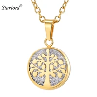 starlord tree of life chain necklace with flicker emery valentines day gift mens womens jewelry psp3714