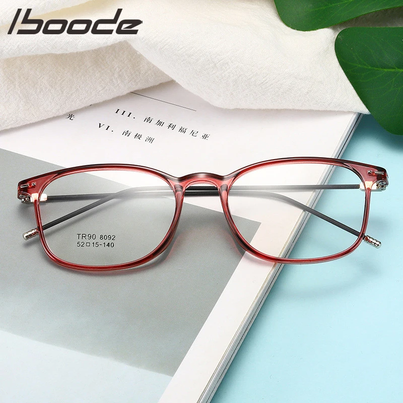 IBOODE TR90 1 5 2 3 4 0 6 классические очки для близорукости с градусом женщин и мужчин