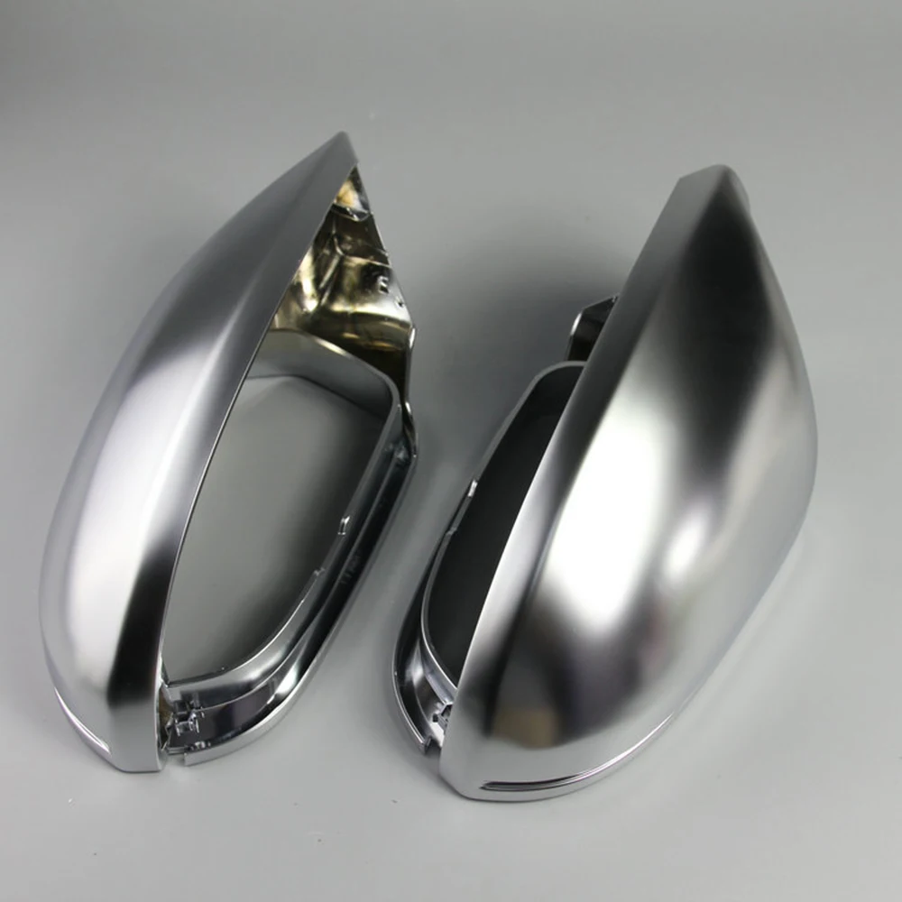 1 пара Защитная крышка для зеркала заднего вида матовая хромированная Audi A6 C7 S6 2012