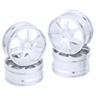 4 шт. передние и задние алюминиевые колесные диски 12 мм диаметр шестигранной ступицы: 62 мм 7 спиц ЧПУ для HSP Redcat Exceed RC 110 внедорожный багги