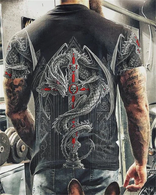 Новинка лета 2021, лидер продаж, крутая Мужская Уличная одежда с короткими рукавами и принтом черепа, модная футболка в стиле хип хоп с 3D принтом