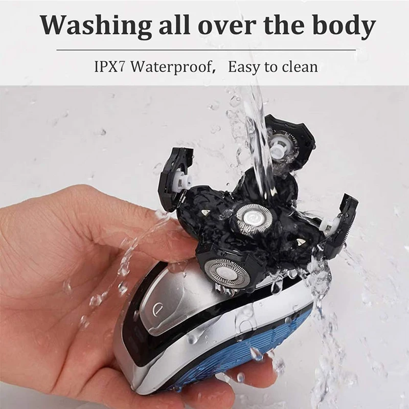 

Electric Shaver Razor for Men Bald Head Shaver 5 in 1 Kit Hair Clippers Nose Hair Trimmer, Hair Razor for a Perfect Bald Look, C