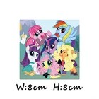 Термонаклейки для футболок, 1 шт., мультяшный микс, нашивки в форме единорога