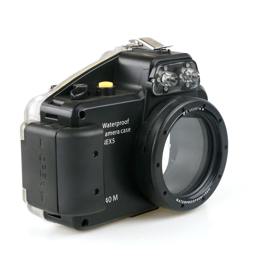 Для камеры sony Nex-5 Nex5 16 мм 18-55 мм объектив 40 м/130 футов Дайвинг камера водонепроницаемый корпус сумка водонепроницаемый чехол Крышка Коробка