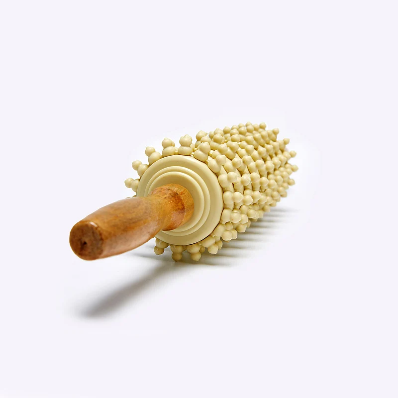 Роликовый массажер для спины акупунктура деревянная палочка массажа тела уход