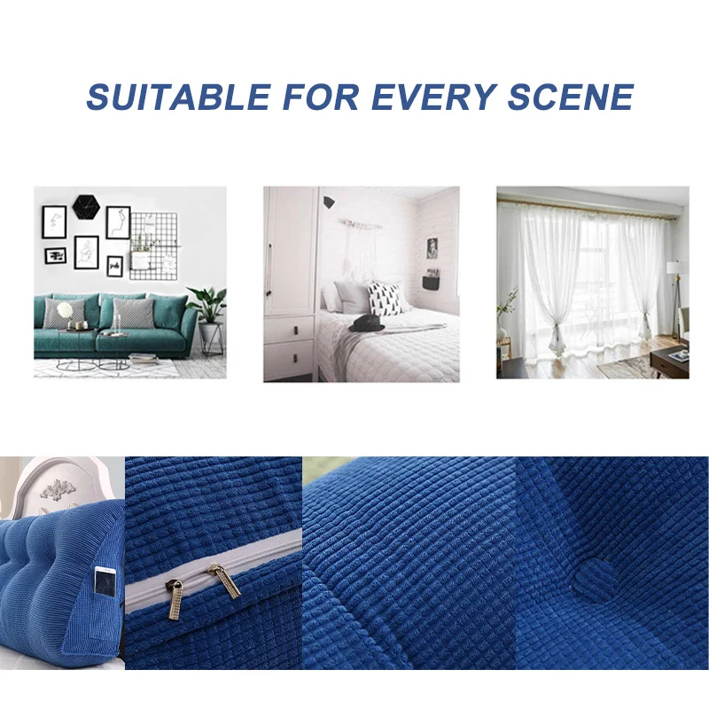 

Long Cushion Sofa Pillow Cushion Back Cushion Chair Seat Cushion Office Home Support Waist Back Hip Massage Pad