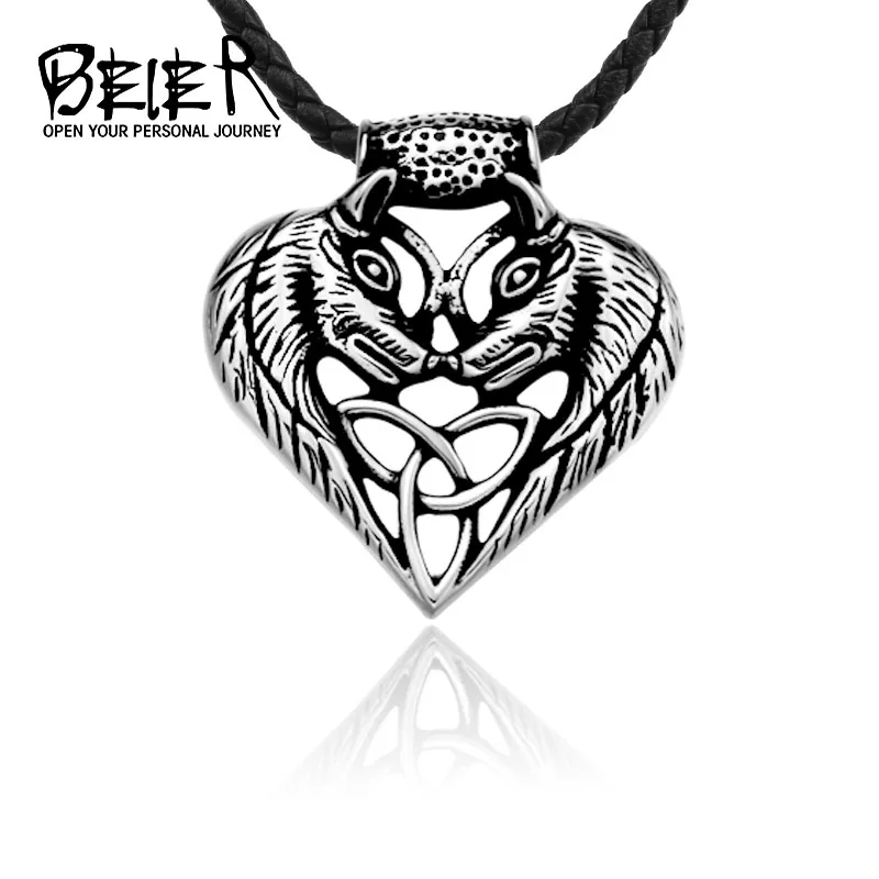 Байер 316L нержавеющая сталь животного двойной головы лошади стильный элегантный