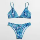 Женский купальник с высокой талией, комплект бикини, сексуальный разноцветный полосатый купальный костюм, бандо, купальник с завязками сбоку, бикини с пуш-апом, пляжная одежда для плавания