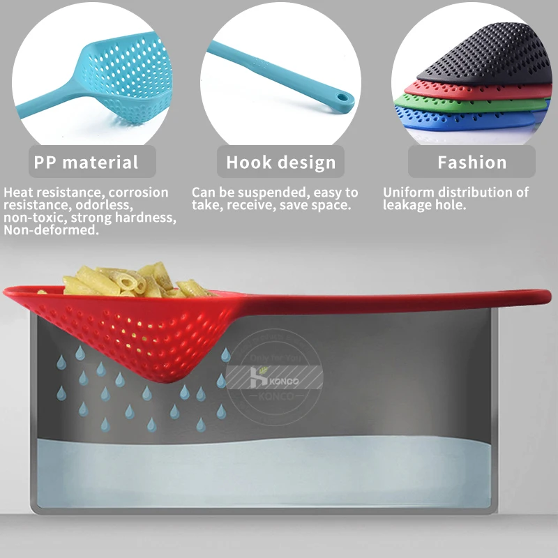 Konco Кухня Дуршлаг Сито для овощей Совок Ложки Фрай Еда сетки удобный фильтр