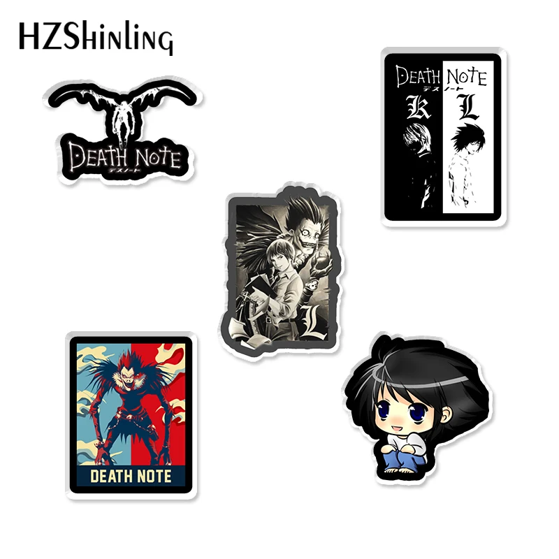 

2021 Resin Epoxy Acrylic Brooches Death Note Anime Cartoon Brooches Icon Badge Jewelry