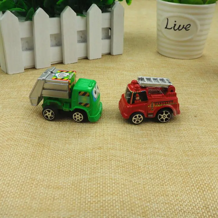 

6 Pieces Cute Pullback Cartoon Car Toy Inertia Pullback Car Toy Set for Kids and Toddlers