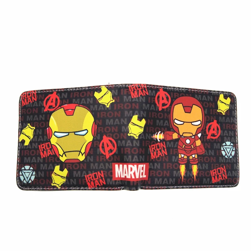 Супер милая детская игрушка marvel бумажники Железный человек бумажник Бэтмен