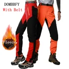 Мужские зимние теплые брюки-карго, женские повседневные флисовые зимние брюки, водонепроницаемые брюки с мягкой оболочкой, тактические рабочие термобрюки