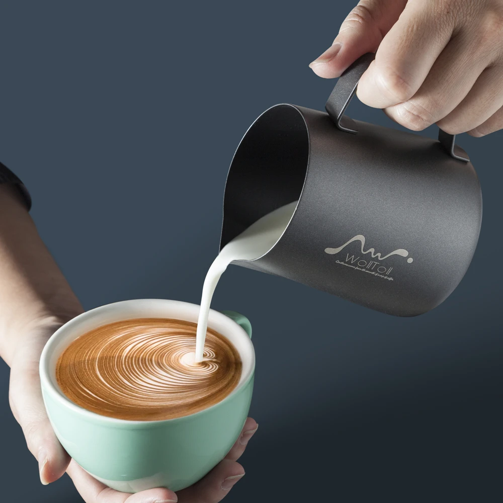 

Non stick stainless steel foam milk pot, espresso coffee maker, latte cappuccino butter foam Pot Maker