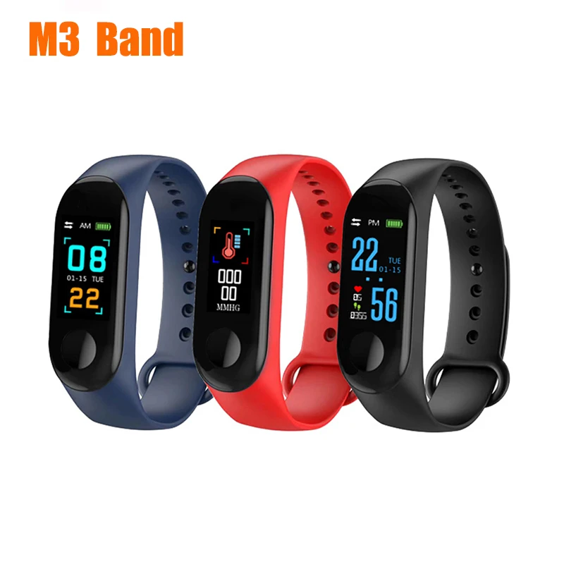 M3 смарт браслет IP67 Водонепроницаемый умный Браслет пульсометр фитнес трекер