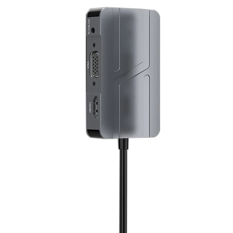 

Док-станция USB C Hub,7 в 1, с 2 портами USB 3,0, USB C Data Port,VGA, аудио