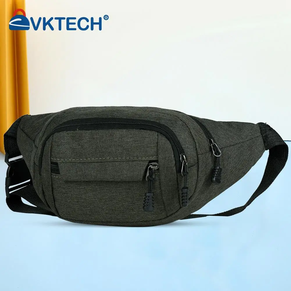 

Outdoor Sports Package Wallet Vintage Men Women Nylon Large Shoulder Messenger Bags Solid Color Casual Waist Packs Handbag