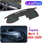 Кожаный коврик для приборной панели автомобиля Toyota Mark X 2004-2009 X120 120, аксессуары для левого и правого привода