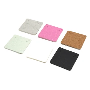 5x5 см 50 шт.лот ожерелье из крафт-бумаги Ювелирные изделия Висячие бирки серьги аксессуары открытки Сделай Сам оптовая продажа