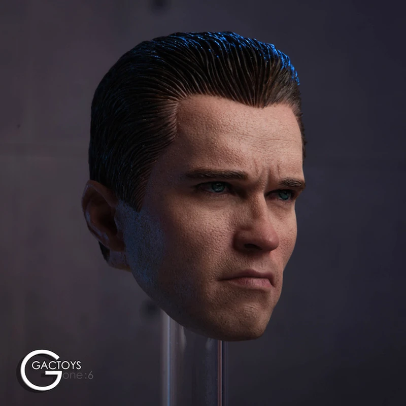 Collectible 1/6 Scale Arnold Schwarzenegger Head Sculpt with Glasses Carving Model Terminator 2 T800 For 12&quot Action Figure | Игрушки и