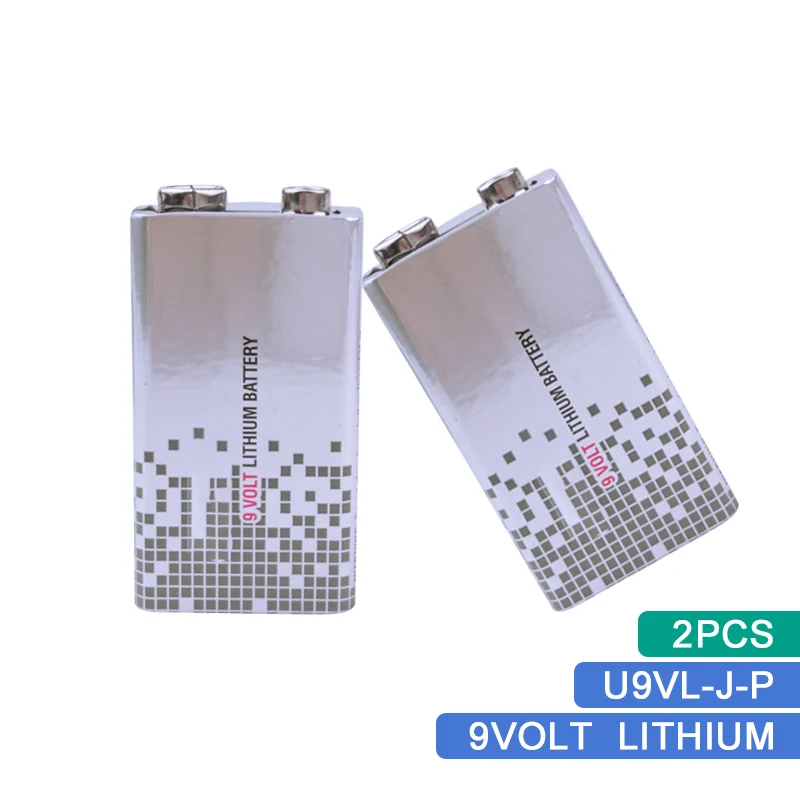 2PCS CAMFM Новинка 2/5 шт U9VL-J-P CR-V9 DL1604 LA522 1200 мАч 9 В литиевая батарея перезаряжаемая батарея для электронной гитары - Цвет: 2PCS