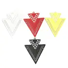 DoreenBeads 10 шт. модные медные филигранные Штампованные подвески черный желтый наконечник стрелы стиль ювелирных изделий DIY фурнитура 40 мм x 32 мм