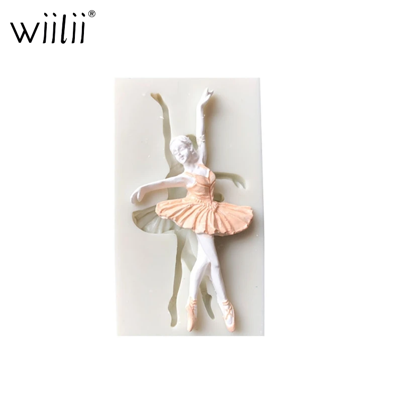 Балерина силиконовая форма для украшения торта инструмент мороженое мусс