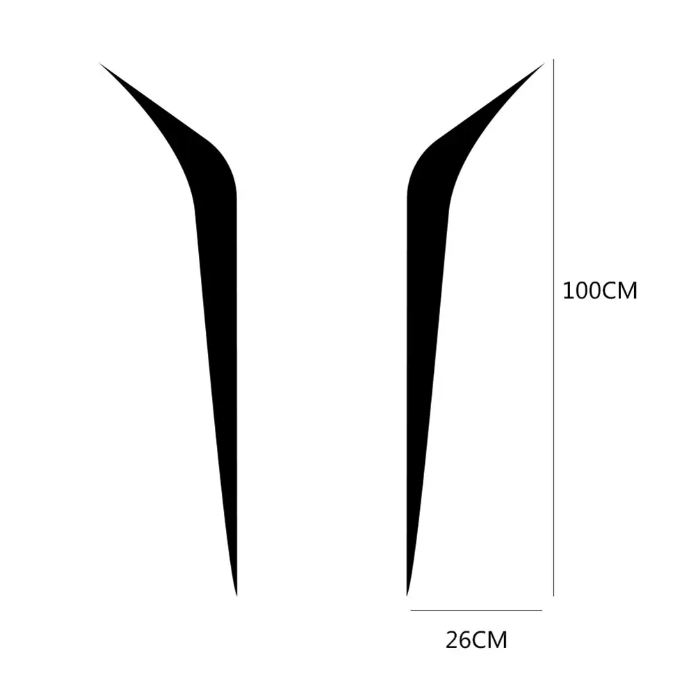 

2Pcs Long Stripe Sporty Car-Styling Vehicle Hood Reflective Decals Sticker Decor Car Sticker Decor Car paper Sticker Decor Car p
