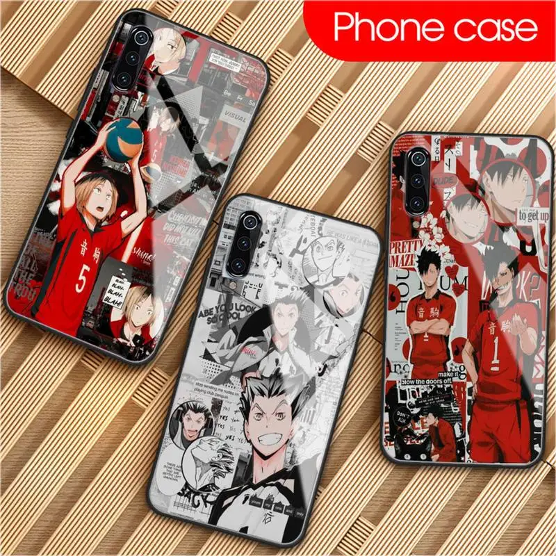 Haikyuu Hinata атакующий чехол для телефона Xiaomi Mi 6 8 8Lite Redmi Note7 стеклянный чехол|Бамперы|