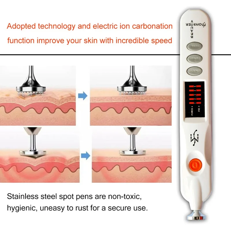 

LCD Plasma Pen Facial Body Dark Spot Pigment Mole Tattoo Wart Remove Tool 5 Levels Eye Lifting Freckle Removal Laser Beauty Care