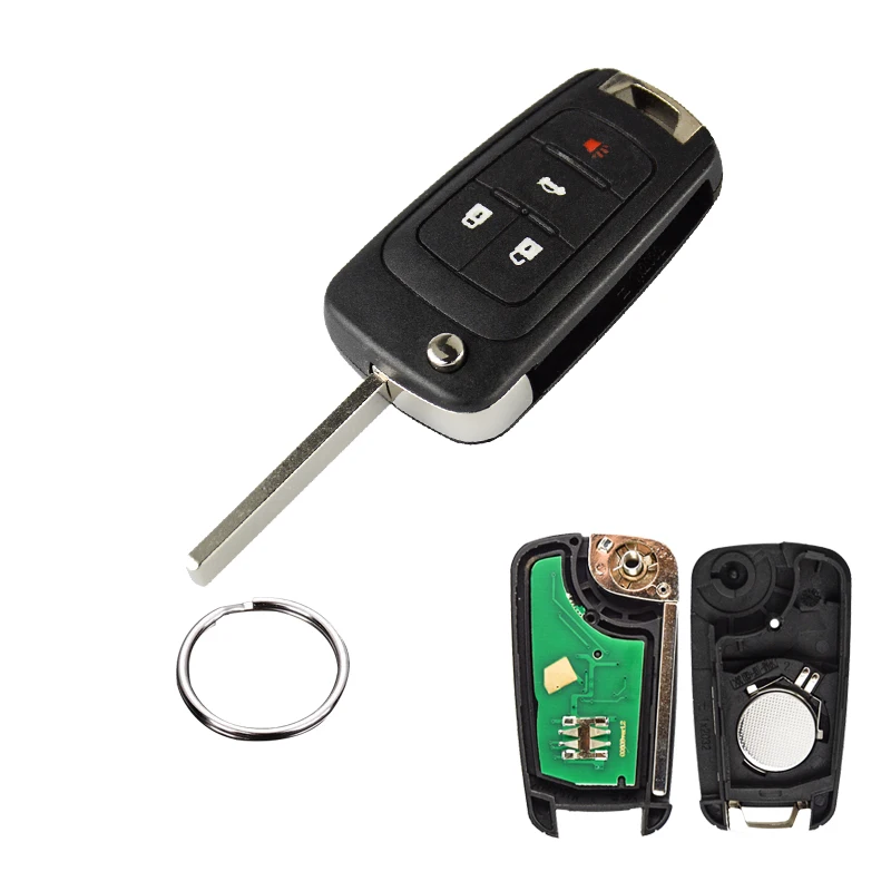 OkeyTech 2 3 4 кнопки в комплекте флип Автомобильный Дистанционный ключ для Opel astra h g j Vauxhall ключ Замена 433 МГц ID46 Электронный чип на плате