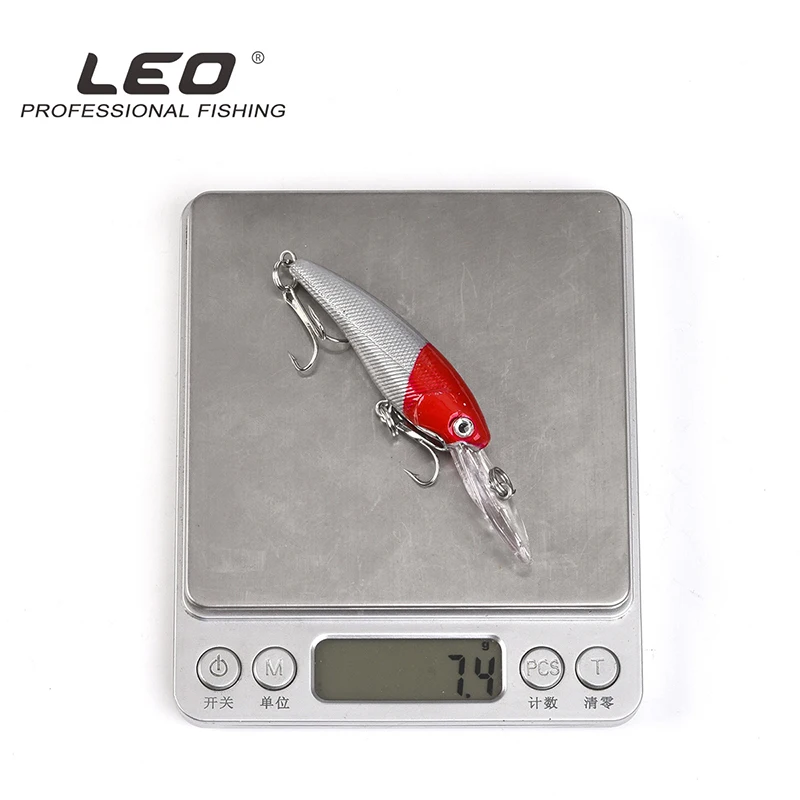 LEO 1 шт. 9 см/7 5g 3D глаза жесткая наживка рыболовная воблер Кривошип Искусственный