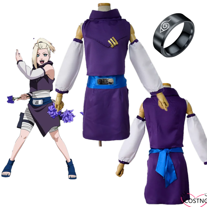 Аниме косплей костюмы Делюкс Яманака Ино для женщин Костюм Персонажа Хэллоуин