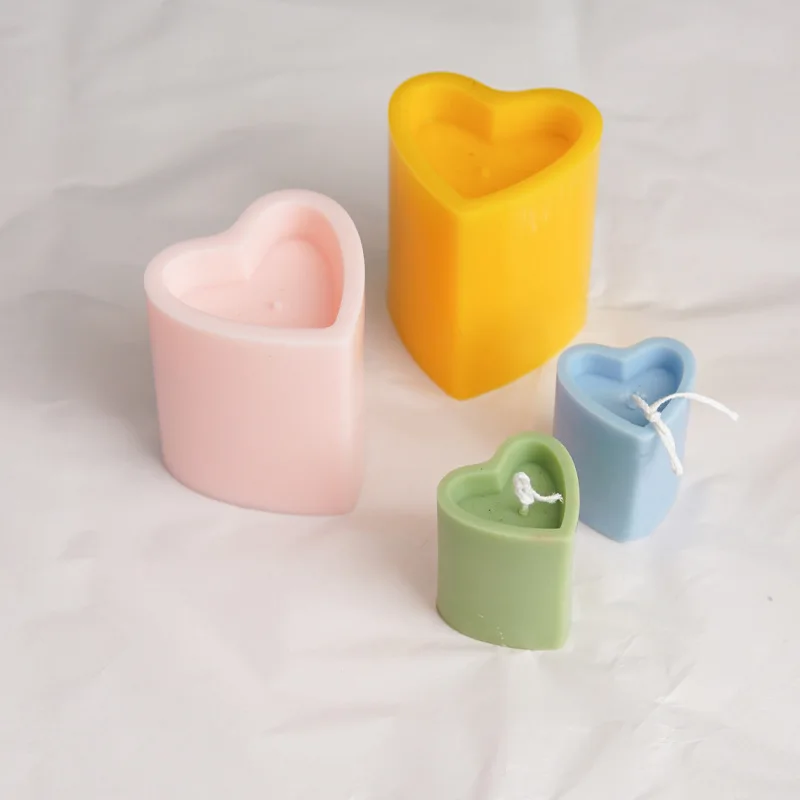 

New Heart Shaped Candle Plastic Mold DIY Love Heart Candle Acrylic Mold DIY Candle Pc Mold Candle Mould Candle Making