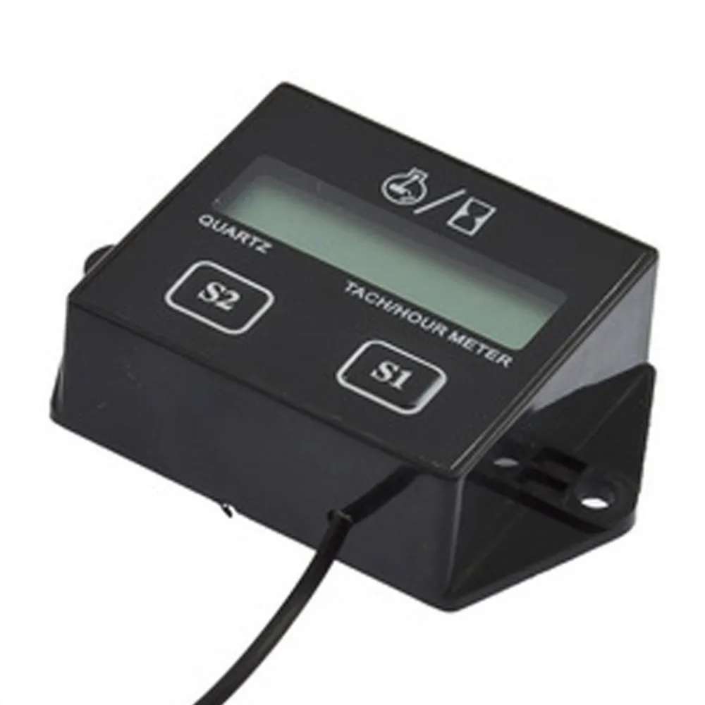 

Digital Engine Tachometer Tach Hour Meter Digital Tachometer Gauge Inductive Rpm Meter Motorcycle LCD Display For Motor Car Boat