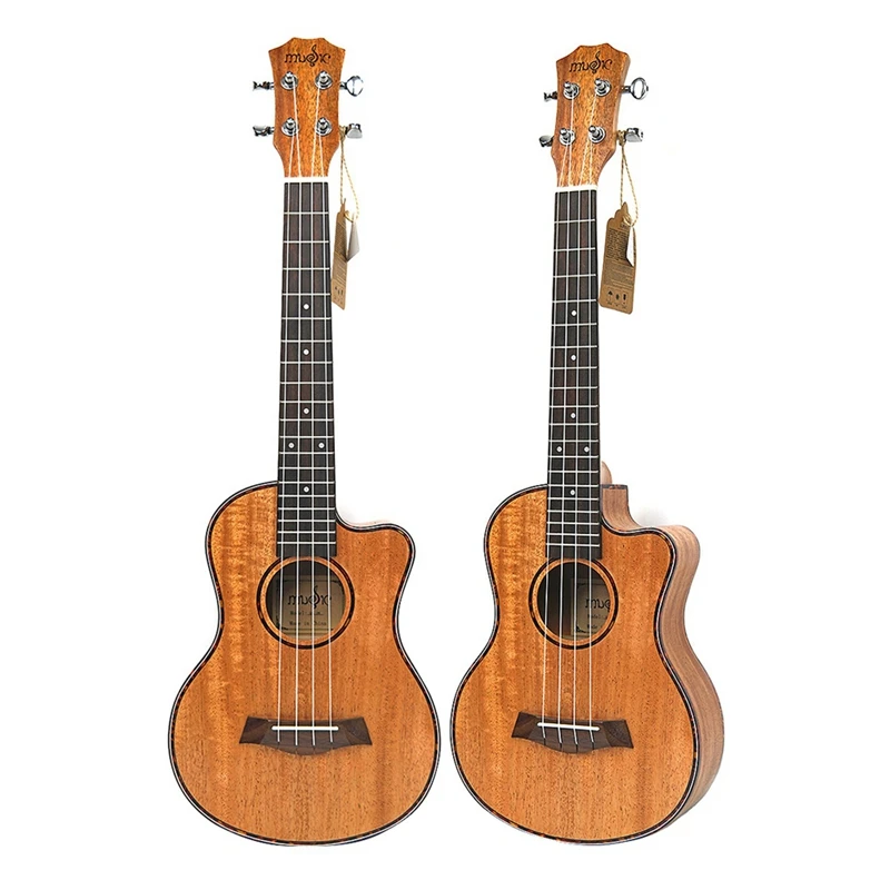 Tenor Acoustic 26 дюймов Гавайские гитары 4 струны для путешествий дерево красное