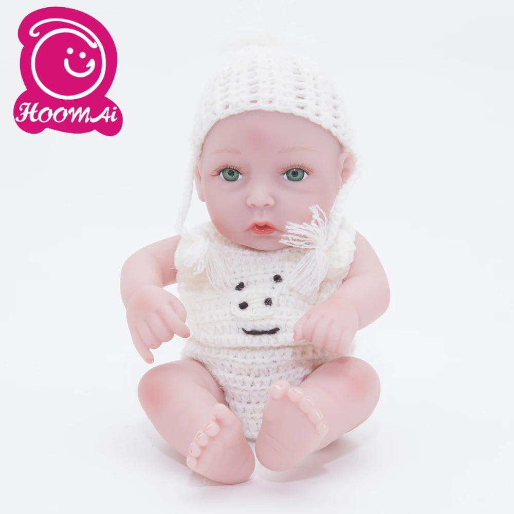 10 &quot25 см милый новорожденный мини Bebe Reborn Baby Doll полный силиконовый винил