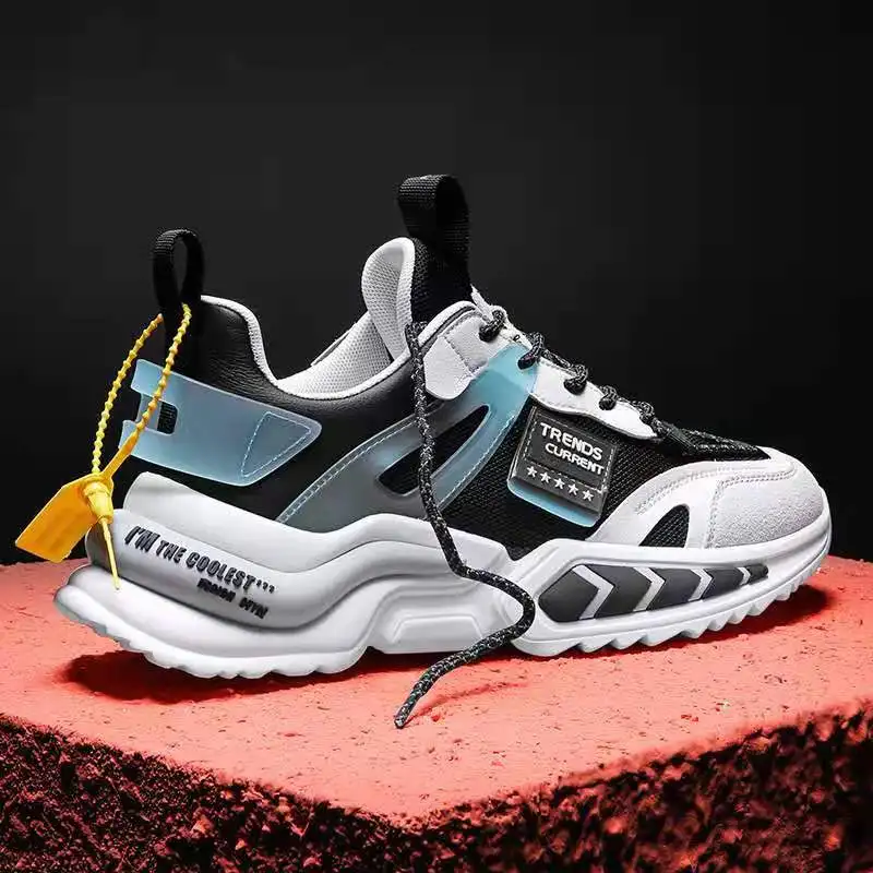 

Spring Autumn New Fashion Fluorescence Clunky Sneakers Comfort Wear-Resisting Footwear Ins High Quality Men's Shoes