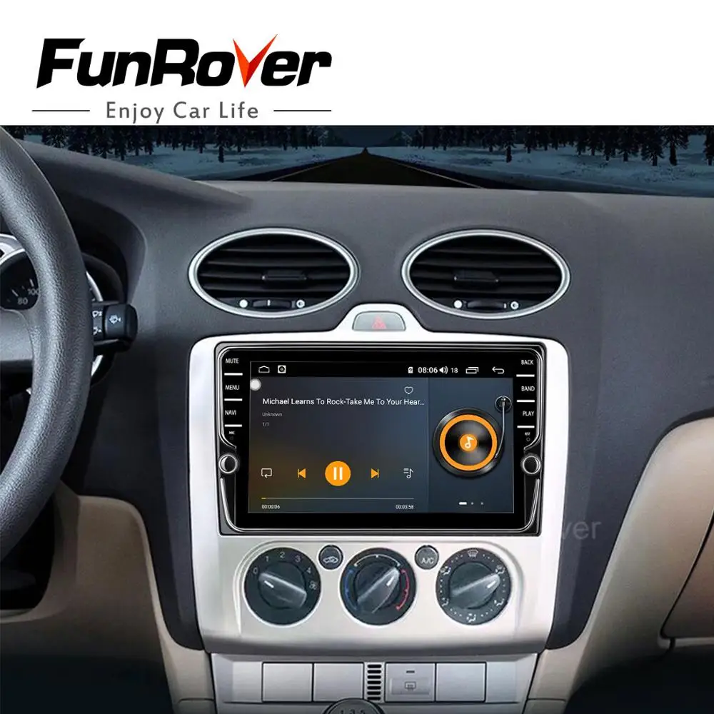 Funrover andriod 10 0 8 ядерный автомобильный Радио мультимедийный видео плеер навигация