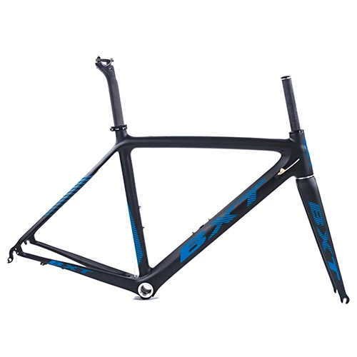 BXT blue logo Aero дороги углерода рама китайская дорожная Bicicleta карбоновая рама 50/53/55 см кадров углерода маршрут, углеродный руль для велосипеда Рама - Цвет: BXT blue logo