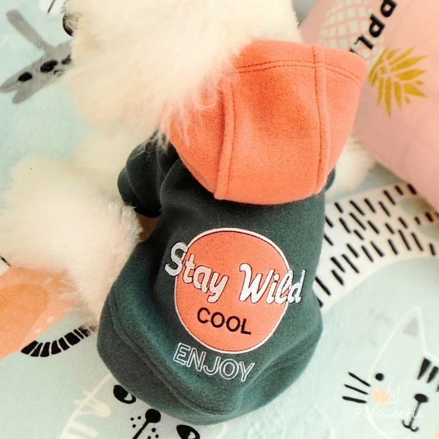 Прямая поставка удобная куртка с капюшоном для собак щенков Мопсов французских