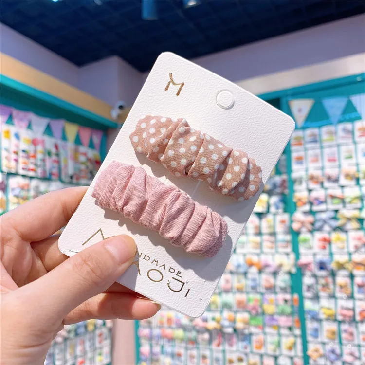 Pinza de pelo de estilo coreano para ni&ntilde;as peque&ntilde;as, horquillas con estampado de puntos, herramientas de peinado para el cabello para ni&ntilde;os, Clip Bb Ins, horquilla, pasadores, accesorios para el cabello-3