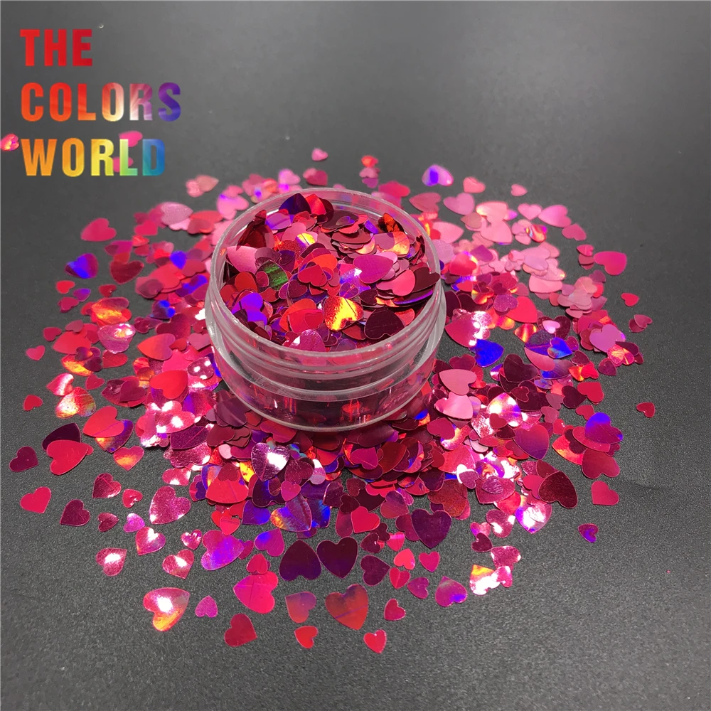 TCT 391 в форме сердца День Святого Валентина блестки для ногтей украшения макияж