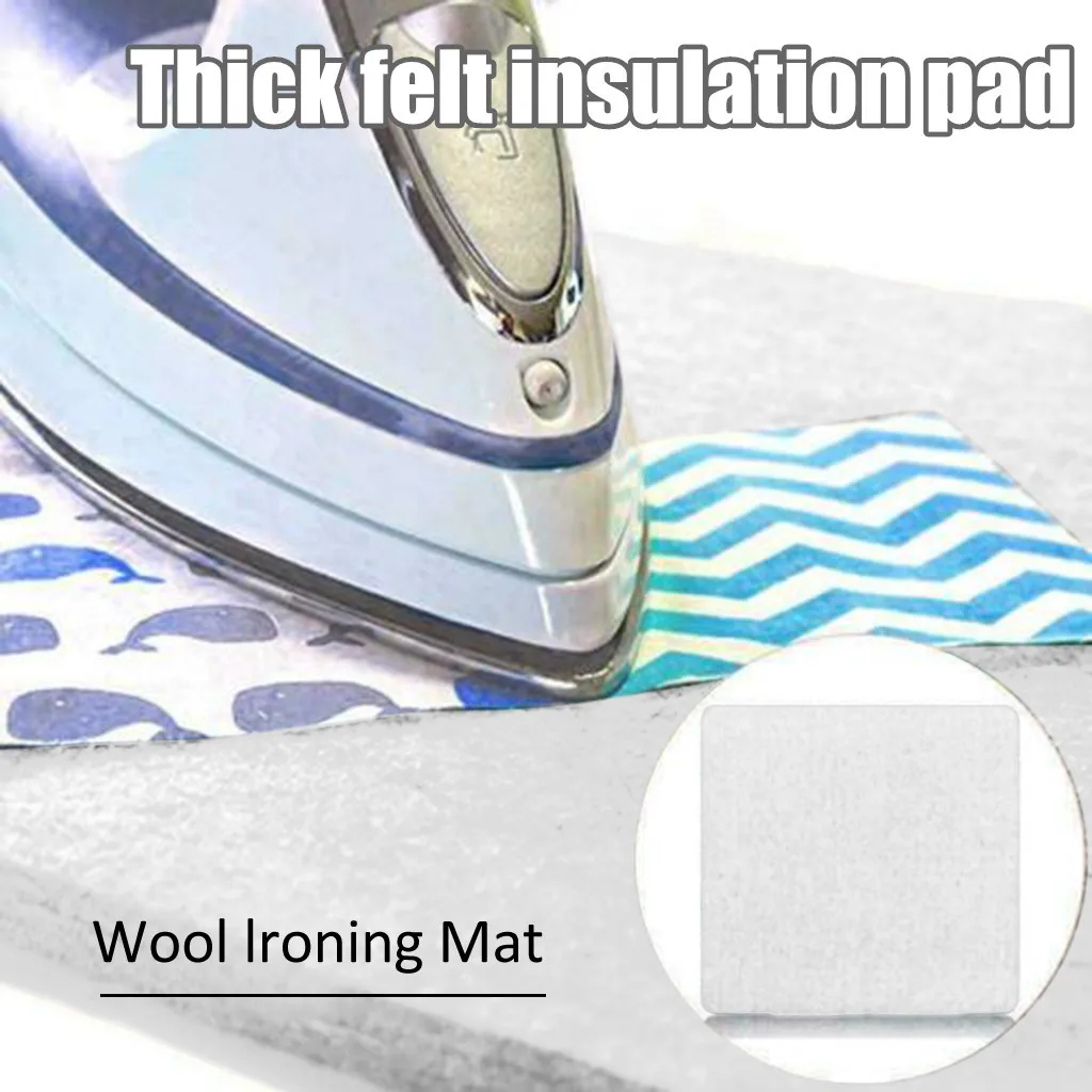 Wool Pressing Mat Ironing Pad High Temperature Board Silken Banner Cloth Protection Home Supplies | Дом и сад