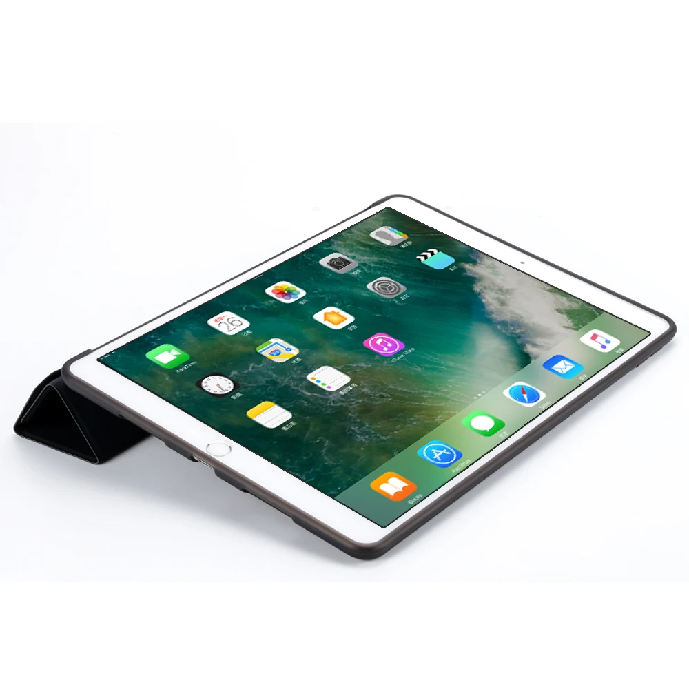 Чехол для iPad Air 2(), тонкий кожаный мягкий ТПУ чехол с подставкой для iPad 6 Air2 A1566 A1567 со стилусом+ плёнкой
