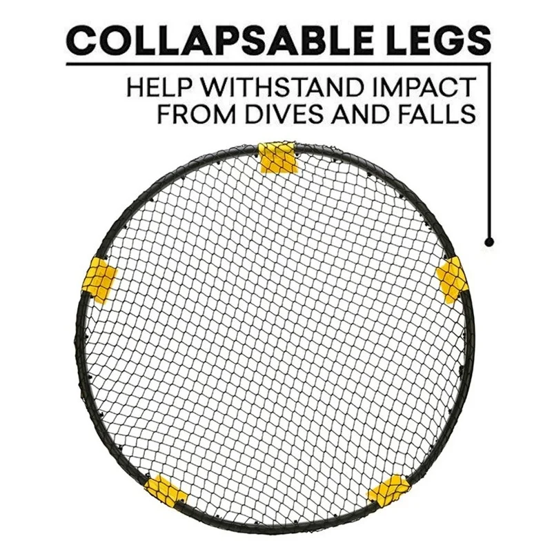 

4PCS Mini Beach Volleyball Spike Ball Game Set Outdoor Team Sports Spikeball Lawn Fitness Equipment With 3 Balls With Volleyba